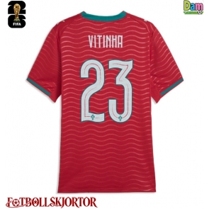 Portugal Vitinha #23 Hemmatröja Dam VM 2026 Kortärmad